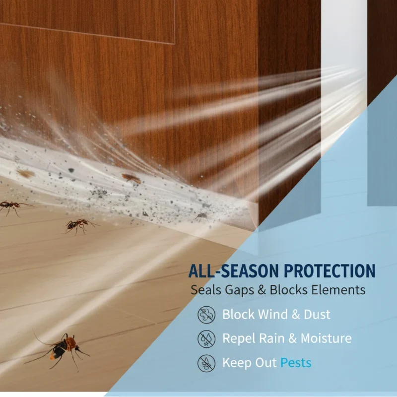 Self-Adhesive Weather Stripping – Wind-Proof, Insulates & Easy to Apply